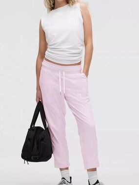 Lululemon Dance Studio Mid-Rise Cropped Pant Pink organza nwt size 6
